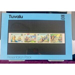 Tuvalu 1979 Bicentenary Captain Cook Stamps Presentation Pack